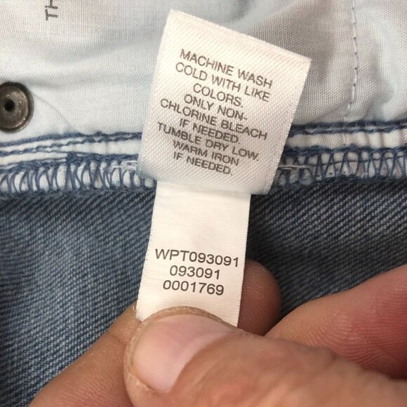 J. Jill Women Jeans Size 14 Authentic Fit Slim Ankle Straight Blue Denim Floral - Picture 12 of 15